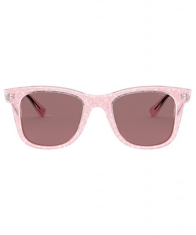 Women's Sunglasses HC8290 Transparent Pink Sig C/Brick Solid $9.52 Womens