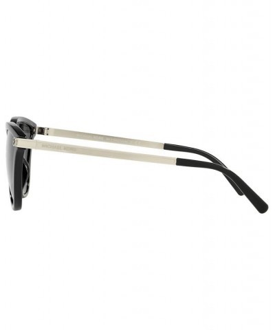 Women's Tulum Polarized Sunglasses MK2139U 54 BLACK/DARK GREY POLAR $23.88 Womens