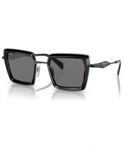 Women's Polarized Sunglasses PR 55ZS52-P Black $76.86 Womens