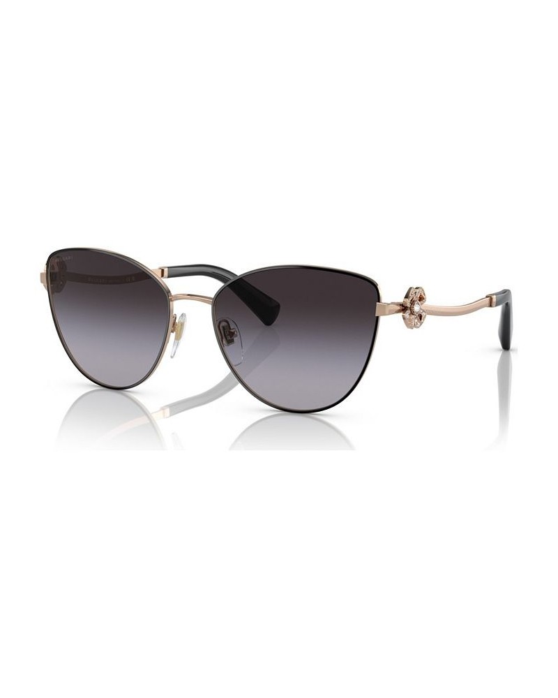 Women's Sunglasses BV6185B57-Y Pink Gold Tone/Pink $106.20 Womens
