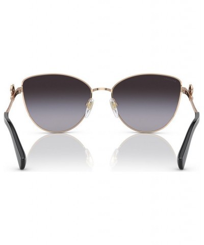 Women's Sunglasses BV6185B57-Y Pink Gold Tone/Pink $106.20 Womens