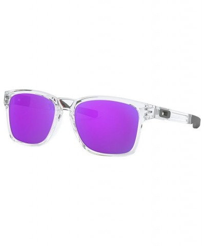 Men's Rectangle Sunglasses OO9272 55 Catalyst Transparent $26.88 Mens