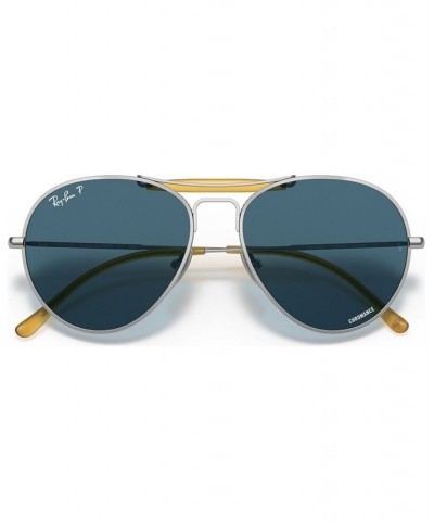 Unisex Polarized Sunglasses RB8063 55 Titanium Silver-Tone $64.96 Unisex