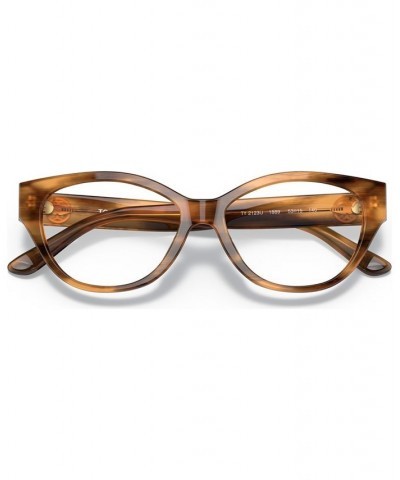 Women's Irregular Eyeglasses TY2123U Honey Wood $37.40 Womens