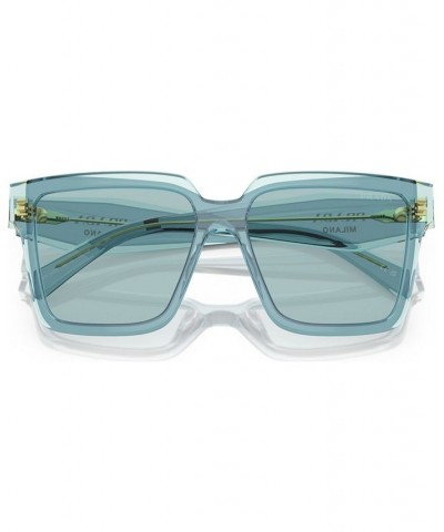 Women's Low Bridge Fit Sunglasses PR 24ZSF Geranium/Petal Crystal $121.50 Womens