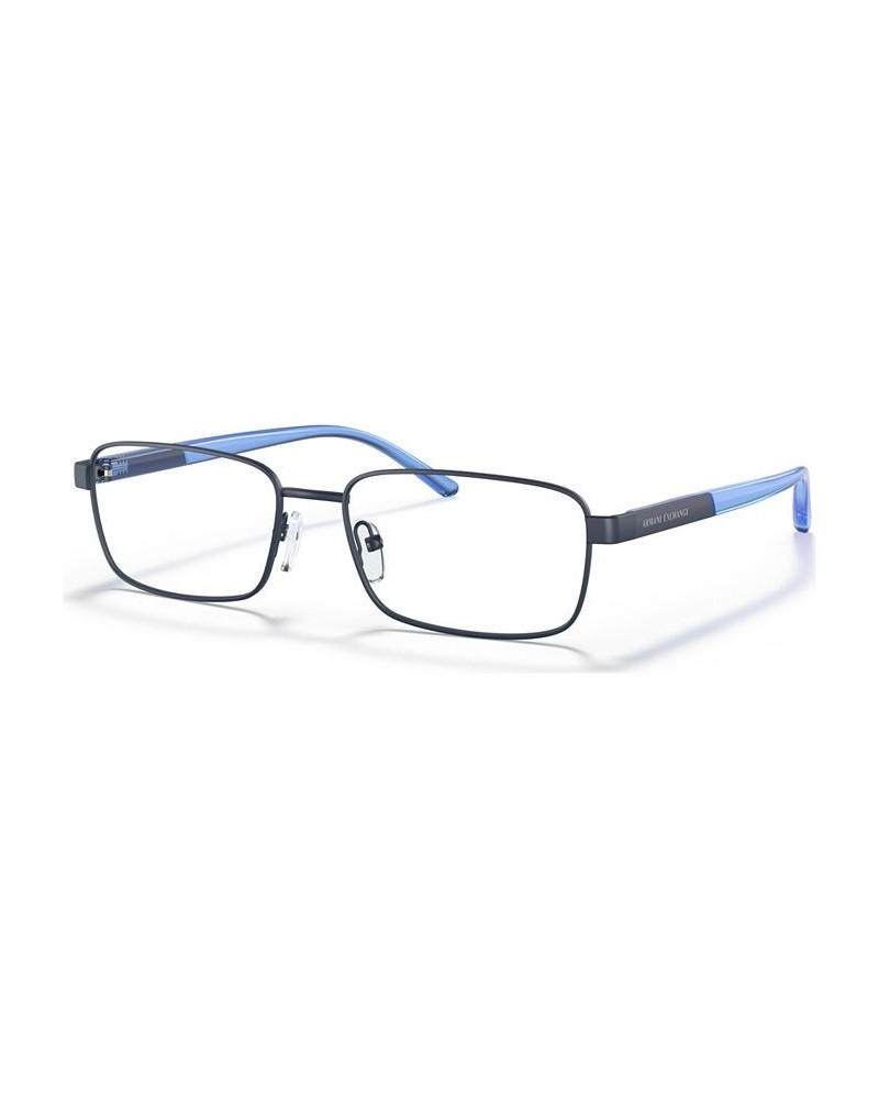 Men's Rectangle Eyeglasses AX105056-O Matte Gray $22.61 Mens
