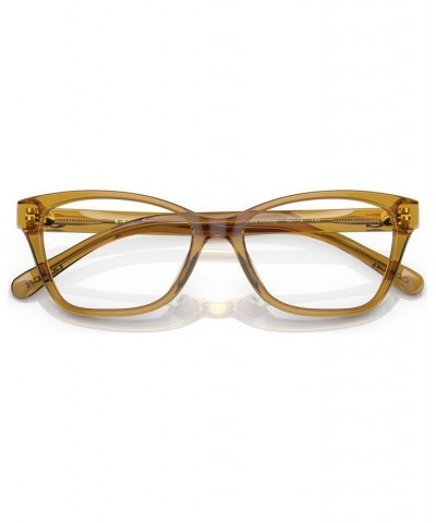 Women's Butterfly Eyeglasses HC6196U52-O Transparent Blue $22.68 Womens