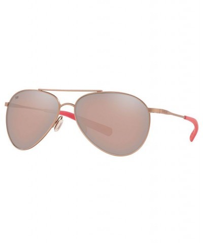 Polarized Sunglasses PIPER 58 184 SATIN ROSE GOLD/SIL MIR CPR 580G $75.84 Unisex