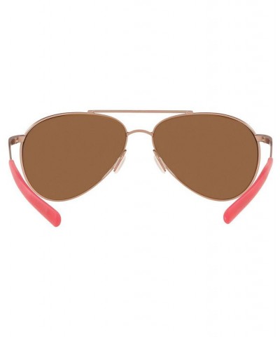 Polarized Sunglasses PIPER 58 184 SATIN ROSE GOLD/SIL MIR CPR 580G $75.84 Unisex