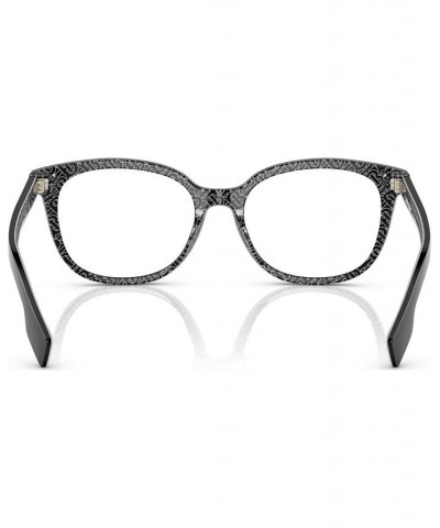 Women's Square Eyeglasses BE229153-O Black/Print Tb/Crystal $67.41 Womens