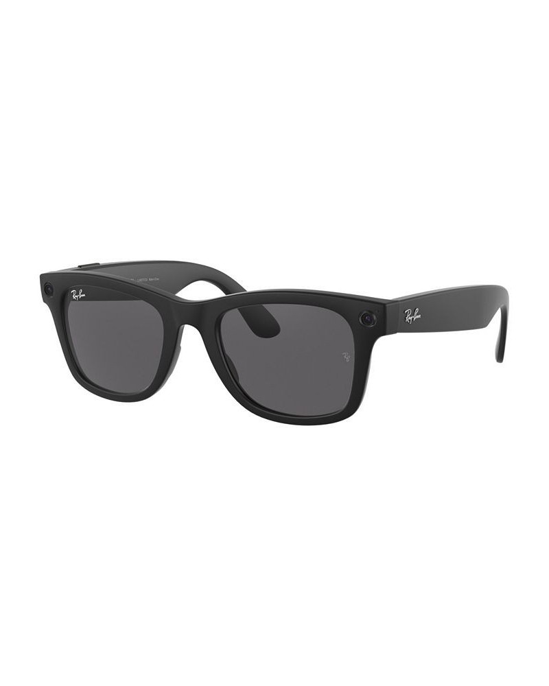 Stories Wayfarer 53 Unisex Smart Glasses Matte Black $38.87 Unisex