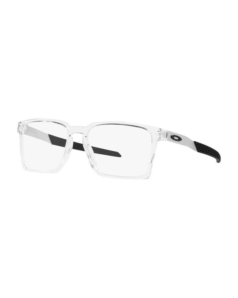 OX8055 Exchange Men's Rectangle Eyeglasses Satin Black $27.04 Mens