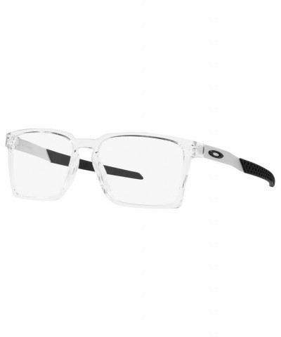 OX8055 Exchange Men's Rectangle Eyeglasses Satin Black $27.04 Mens