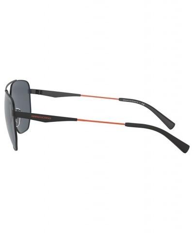 Armani Exchange Men's Sunglasses AX2033S MATTE BLACK/LIGHT GREY MIRROR BLACK $13.00 Mens