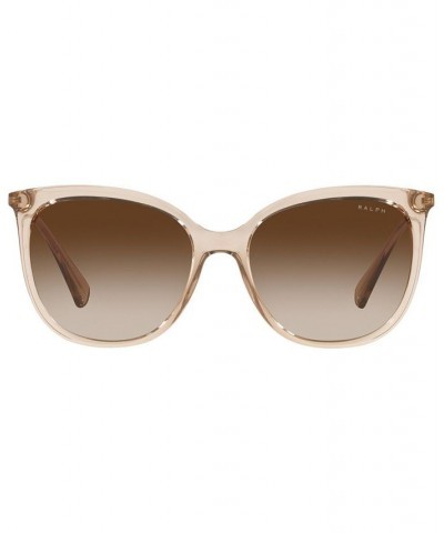 Women's Sunglasses RA5248 56 Shiny Transparent Brown $21.85 Womens