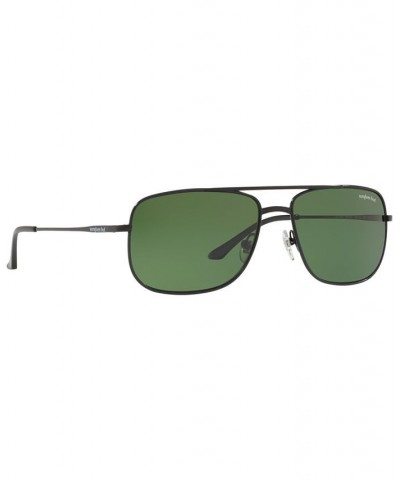 Sunglasses HU1004 BLACK/GREEN POLAR $16.66 Unisex