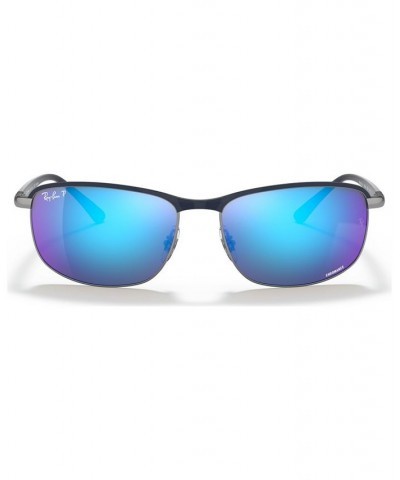 Unisex Polarized Sunglasses RB3671CH 60 BLUE ON GUNMETAL/POLAR GREY MIRROR BLUE $34.72 Unisex