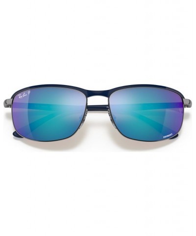 Unisex Polarized Sunglasses RB3671CH 60 BLUE ON GUNMETAL/POLAR GREY MIRROR BLUE $34.72 Unisex