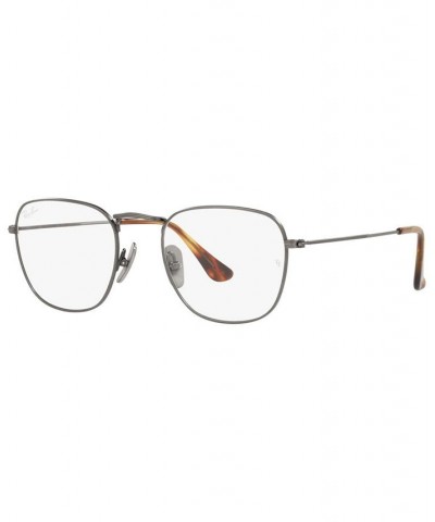 RX8157 Frank Titanium Optics Men's Square Eyeglasses Demigloss Antique Gold-Tone $111.78 Mens
