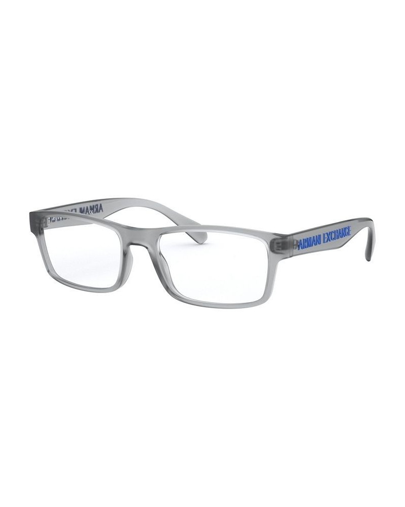 Armani Exchange AX3070 Men's Rectangle Eyeglasses Gray $26.18 Mens