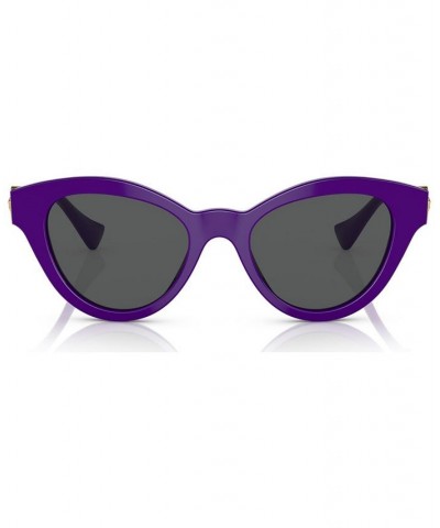 Women's Low Bridge Fit Sunglasses VE4435F52-X Black $58.00 Womens