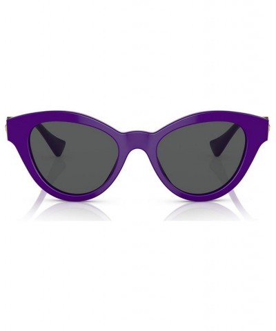 Women's Low Bridge Fit Sunglasses VE4435F52-X Black $58.00 Womens