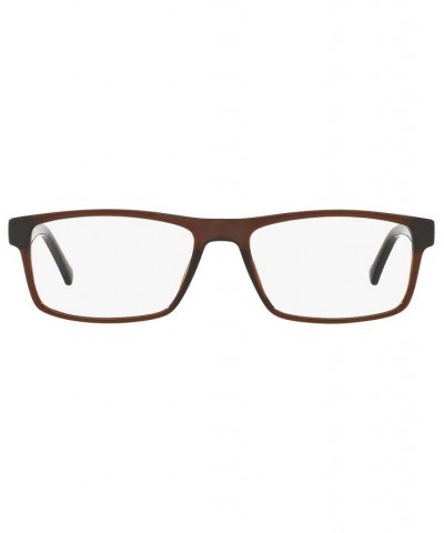 SF1149 Men's Rectangle Eyeglasses Brown $16.33 Mens