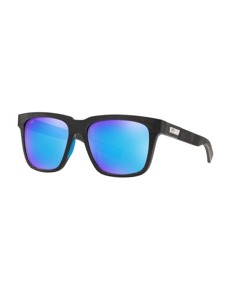 Men's Polarized Sunglasses Pescador 55 BLACK/BLUE $52.67 Mens