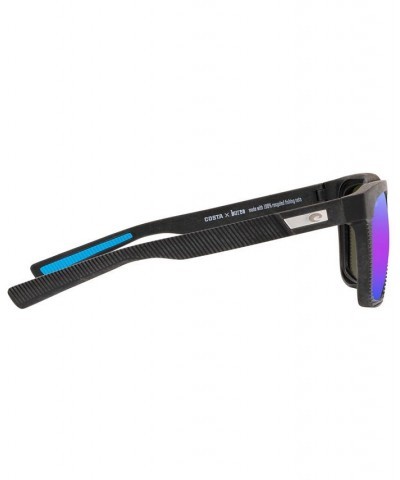 Men's Polarized Sunglasses Pescador 55 BLACK/BLUE $52.67 Mens