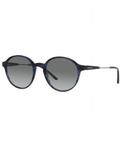 Men's Sunglasses AR8160 51 Striped Blue $45.11 Mens