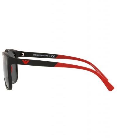 Men's Sunglasses EA4184 49 Matte Red $9.90 Mens
