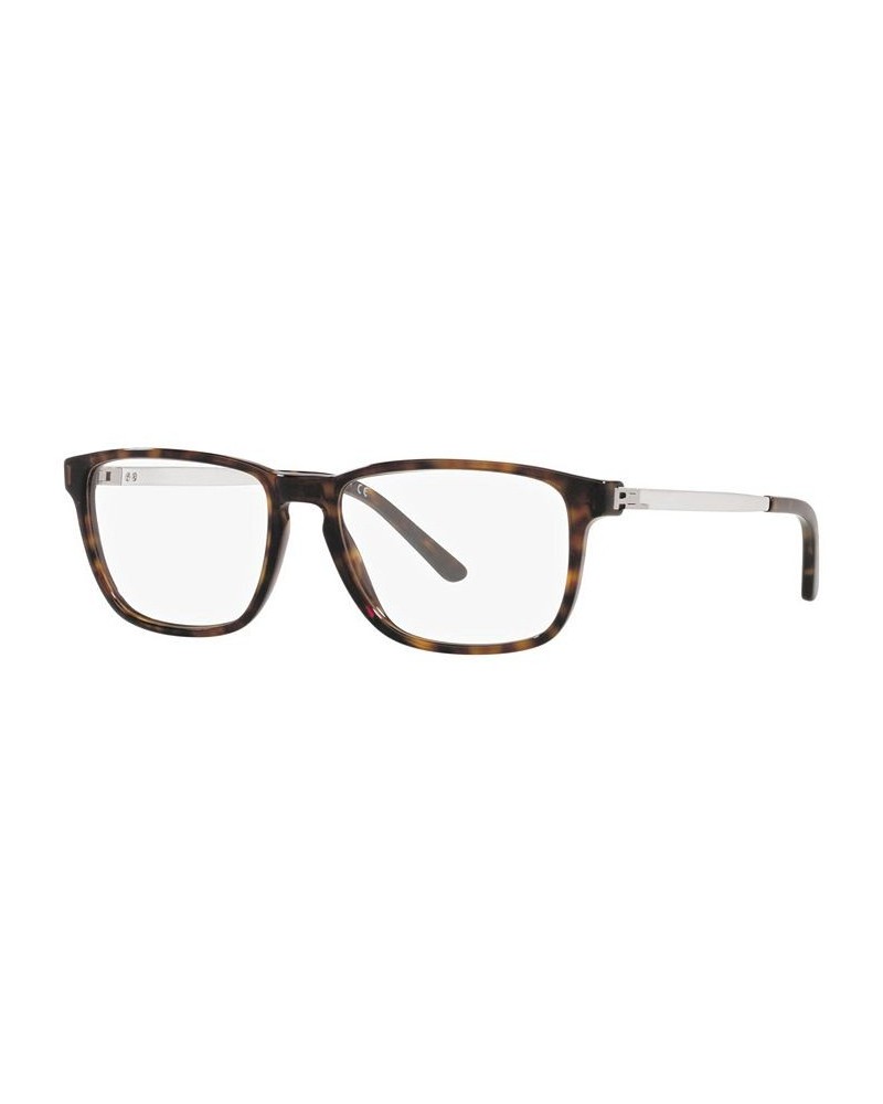 RL6208 Men's Rectangle Eyeglasses Shiny Dark Havana $42.56 Mens