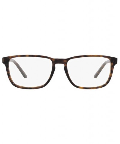 RL6208 Men's Rectangle Eyeglasses Shiny Dark Havana $42.56 Mens