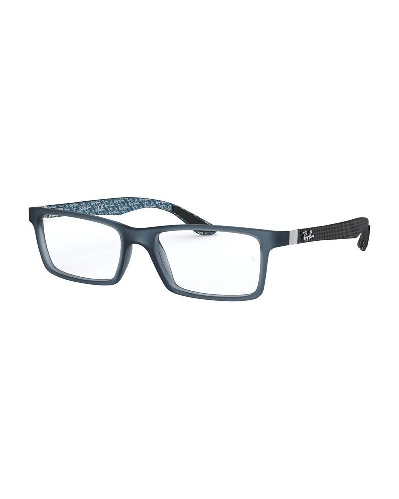 RX8901 Men's Rectangle Eyeglasses Blue $43.20 Mens
