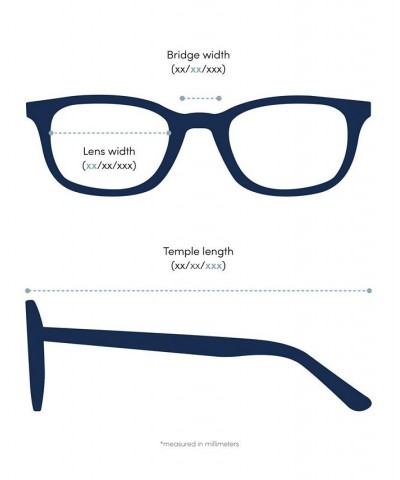 RX8901 Men's Rectangle Eyeglasses Blue $43.20 Mens