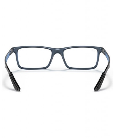 RX8901 Men's Rectangle Eyeglasses Blue $43.20 Mens