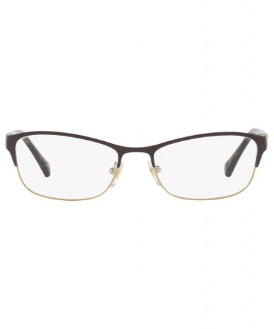 VO4057B Women's Rectangle Eyeglasses Brown Gold $17.93 Womens