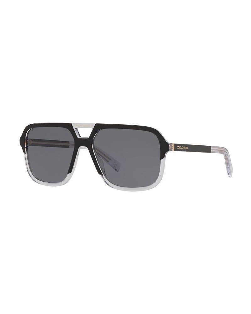 Polarized Sunglasses DG4354 58 MATTE BLACK/POLAR GREY $47.71 Unisex