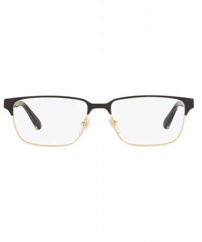 GC001613 Men's Rectangle Eyeglasses Black $108.00 Mens