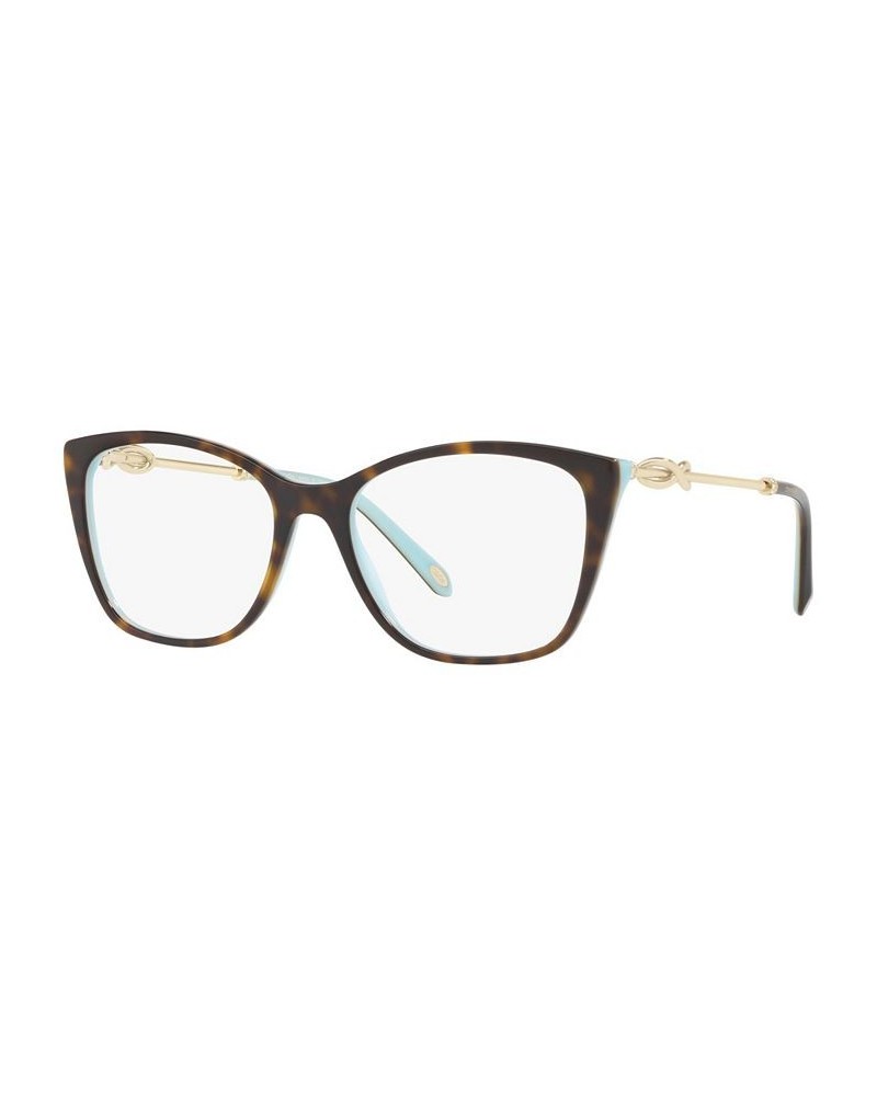 TF2160B Women's Square Eyeglasses Blue $85.26 Womens