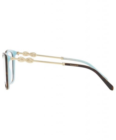 TF2160B Women's Square Eyeglasses Blue $85.26 Womens