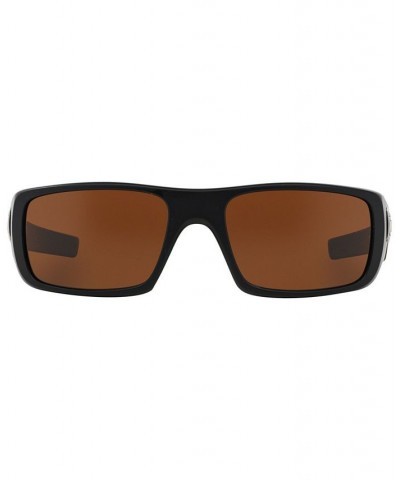 Men's Rectangle Sunglasses OO9239 60 Crankshaft Black $22.72 Mens