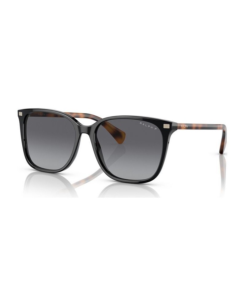 Women's Polarized Sunglasses RA529356-YP Shiny Black $15.90 Womens