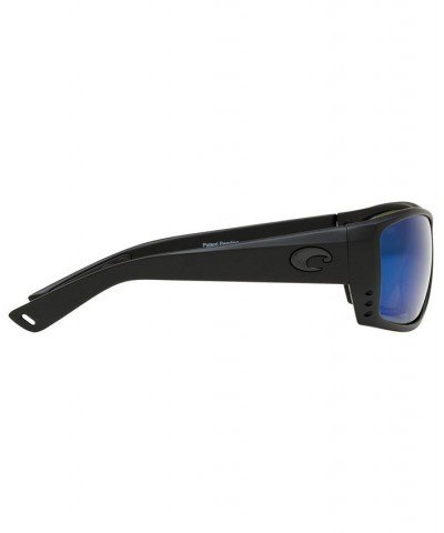 Polarized Sunglasses CAT CAY 61P BLACK BLACK/ BLUE MIRROR POLAR $67.77 Unisex
