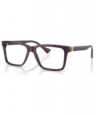 Men's Rectangle Eyeglasses VE332854-O Transparent Gray $46.08 Mens