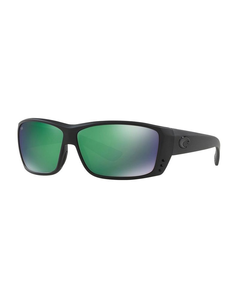 Polarized Sunglasses CAT CAY POLARIZED 61 BLACK BLACK/GREEN MIR POL $47.69 Unisex
