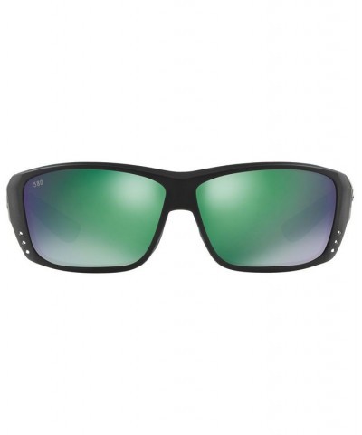 Polarized Sunglasses CAT CAY POLARIZED 61 BLACK BLACK/GREEN MIR POL $47.69 Unisex