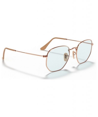 Sunglasses RB3548N HEXAGONAL EVOLVE COPPER / EVOLVE LIGHT BLUE $18.91 Unisex