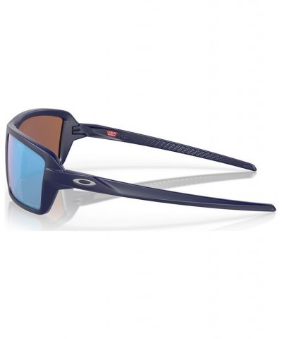 Men's Polarized Sunglasses OO9129-1363 Matte Navy $55.10 Mens