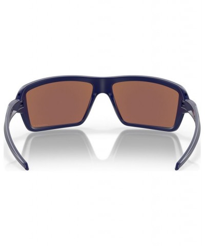 Men's Polarized Sunglasses OO9129-1363 Matte Navy $55.10 Mens